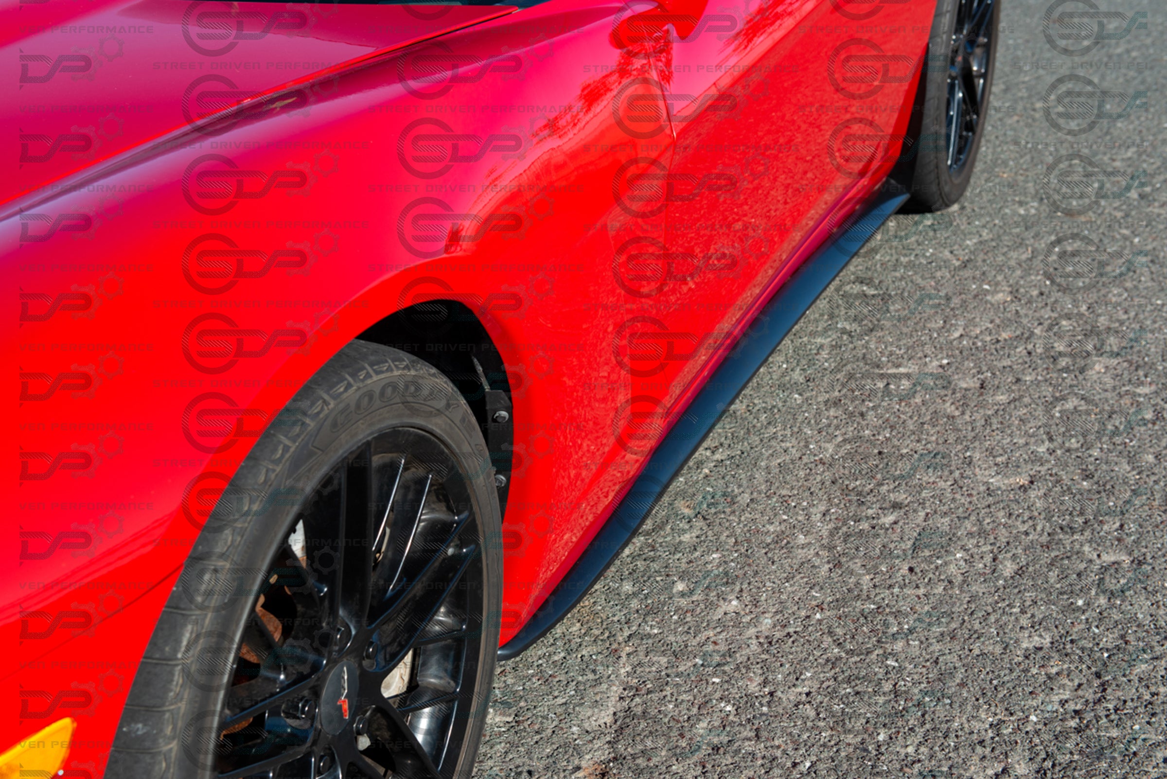 2005-2013 C6 Corvette - Base Model - ZR1 Conversion Side Skirts / Rocker Panels / Ground Effects with Mud Flaps
